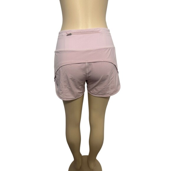 Lululemon Speed Up Shorts Size 6 3” Mid Rise Lined Pink - Picture 3 of 8
